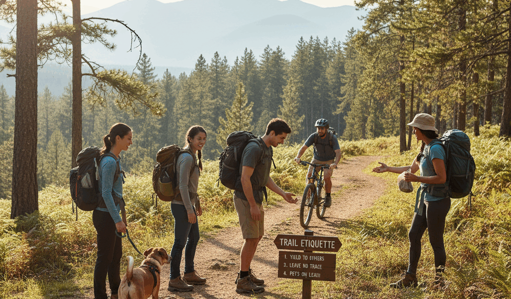 Right of Way and Leave No Trace on the Trail
