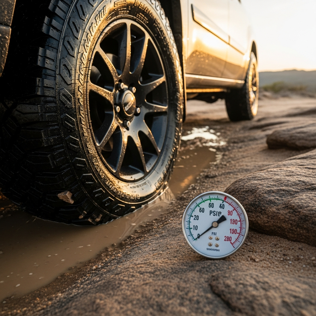 Overlanding Tire Pressure for Sand Mud and Rock