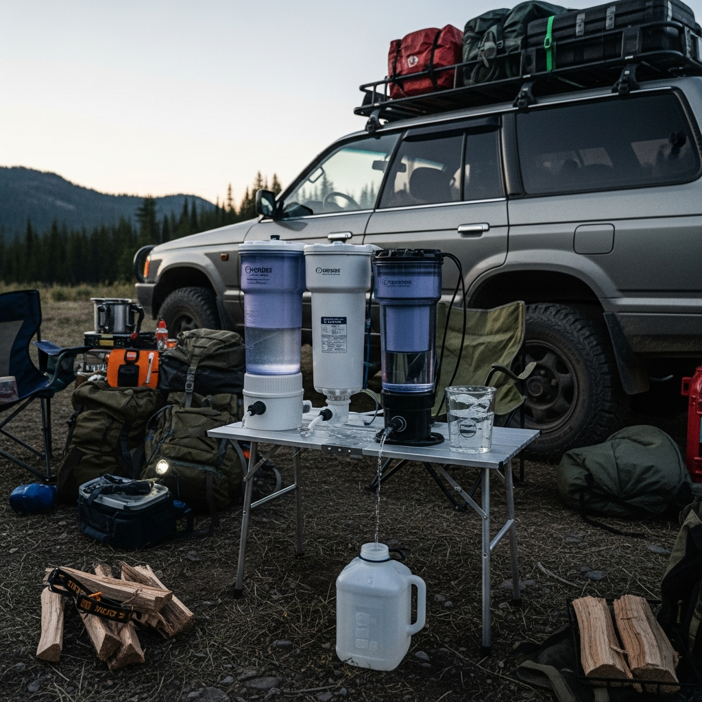 Best Portable Water Filter for Overlanding — Gravity, Pump, and UV Compared